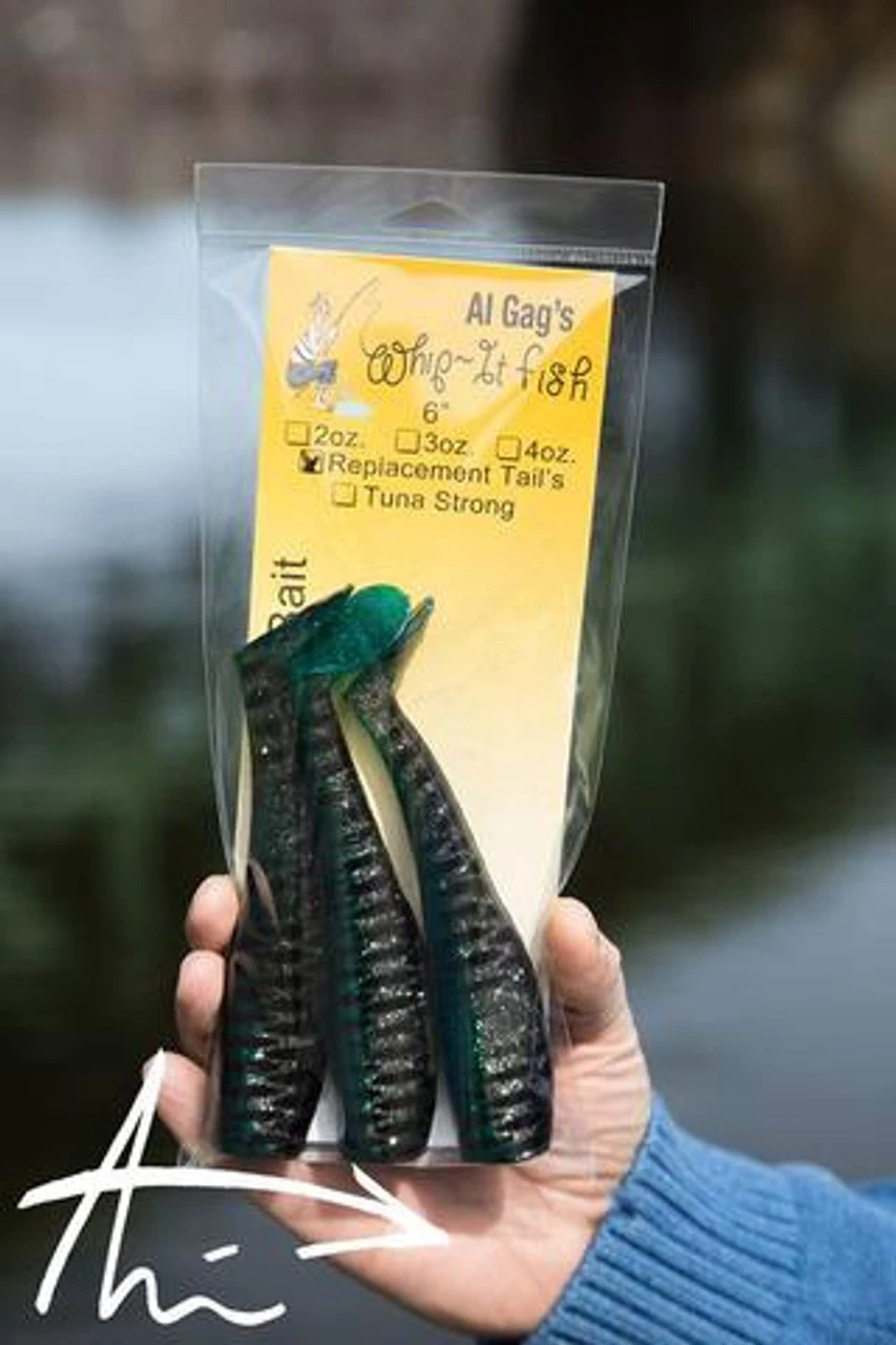 Al Gag's Whip-It Fish Replacement Tails 1 Al Gag's Whip-It Fish Replacement Tails