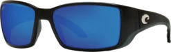 Costa Del Mar Costa Men's Blackfin Matte Black W/ Blue Mirror Lens 580P