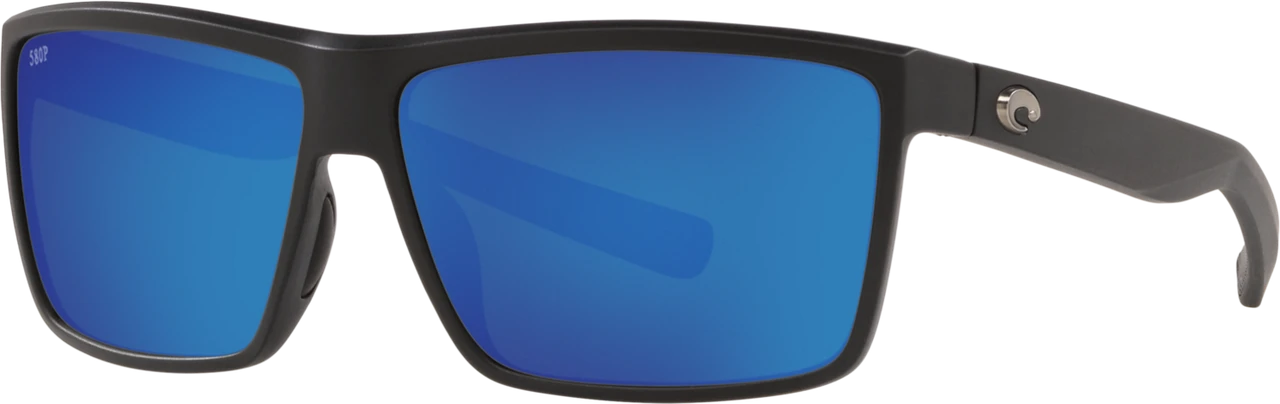 Costa Del Mar Costa Men's Rinconcito Matte Black Frame W/ Blue Mirror Lens 580P 1 Costa Del Mar Costa Men's Rinconcito Matte Black Frame W/ Blue Mirror Lens 580P