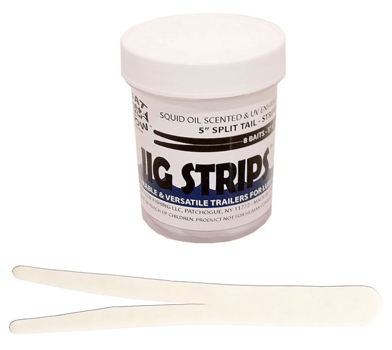 Fat Cow Jig Strips 5" Split Tail 1 Fat Cow Jig Strips 5" Split Tail