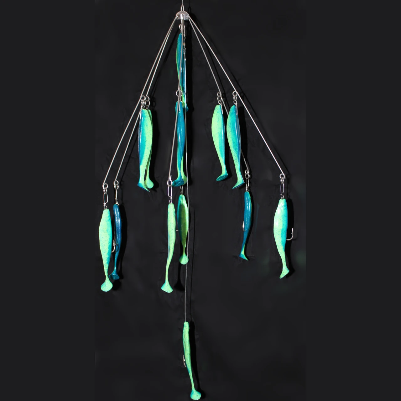 9er's Umbrella Rig 6-Way 6" Shad 1 9er's Umbrella Rig 6-Way 6" Shad