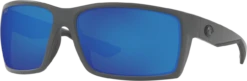 Costa Del Mar Costa Men's Reefton Matte Gray Frame W/ Blue Mirror Lens 580P