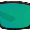 Costa Del Mar Costa Men's Tuna Alley Tortoise Frame W/ Green Mirror Lens 580P