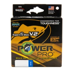PowerPro Super 8 Slick V2 Braided Spectra Line 300 Yards Marine Blue