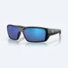 Costa Del Mar Costa Fantail Pro 580G Matte Black Frame Blue Mirror Lens