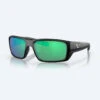 Costa Del Mar Costa Fantail Pro 580G Matte Black Frame Green Mirror Lens