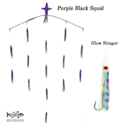 Sterling Tackle 36" Wide Tracker W/ 6" Bulb Squid